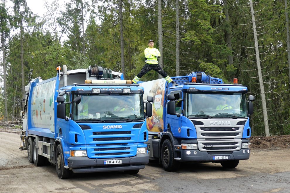 Sjåfør på tak_ avstand
