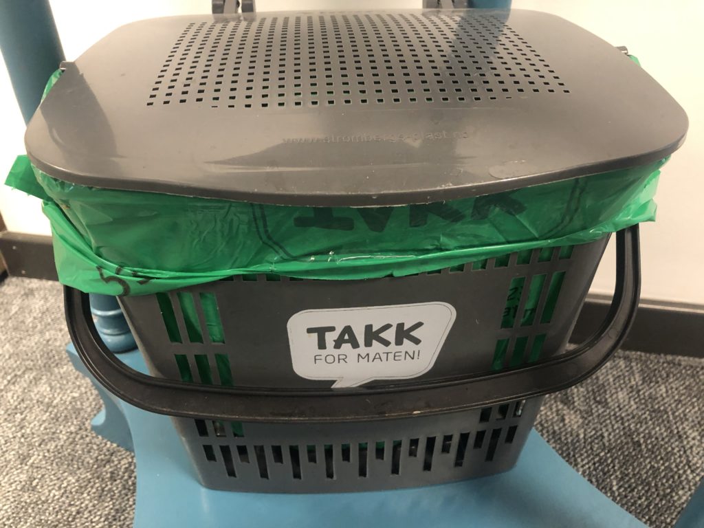 matavfallsboks med lokk