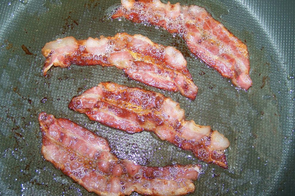 bacon i stekekpanne