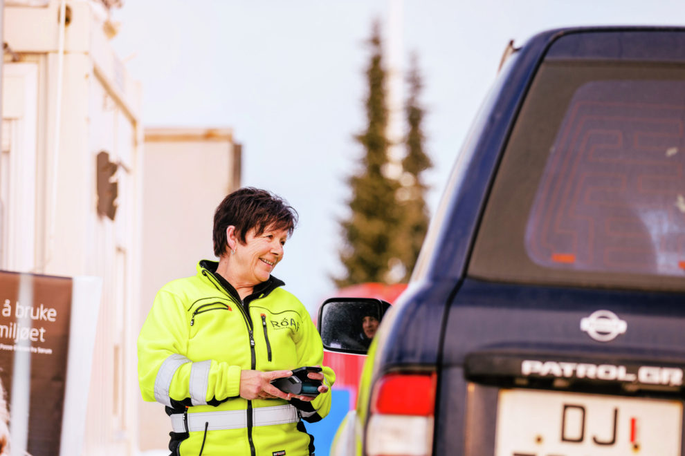 Ansatt gjenvinningsstasjon