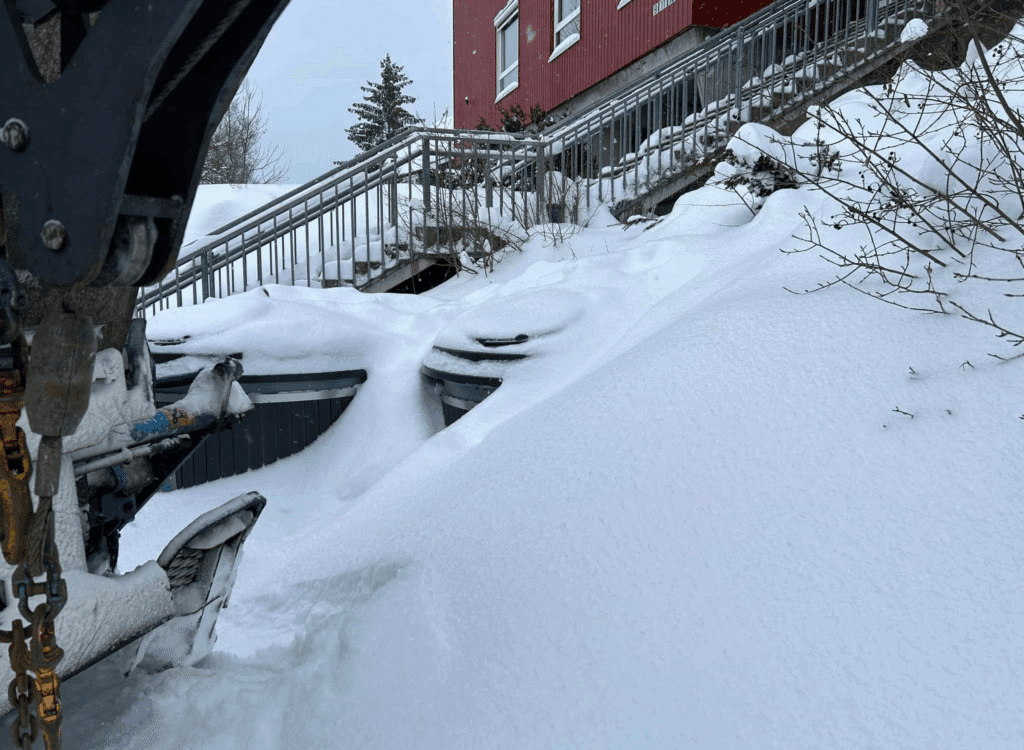 Snøbelagte brønner